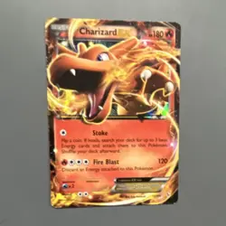 Pokemon Charizard EX Flashfire 11/106 Ultra Rare Holo 180 HP Fire Blast Card - Image 1