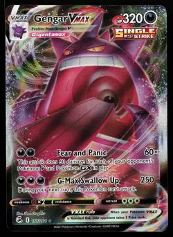 Gengar VMAX 157/264 Holo Fusion Strike Pokemon Card - Image 1