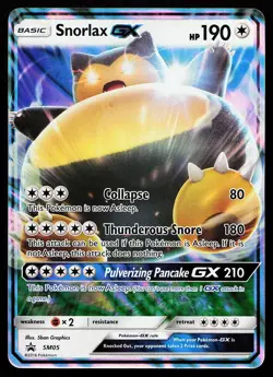 Snorlax GX SM05 Holo Sun & Moon Promo Pokemon Card - Image 1