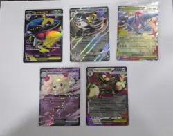 Pokemon EX Mega Evolution Holo Card Lot 5 - Mega Sharpedo, Melmetal, Heracross - Image 1