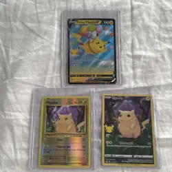 Pokemon TCG Celebrations Pikachu & Flying Pikachu V Card Lot 3 Holo/Regular - Image 1