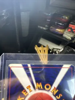 1997 Holo Japanese Dark Blastoise Pokemon Card with Swirl (Damaged)!! - Image 5