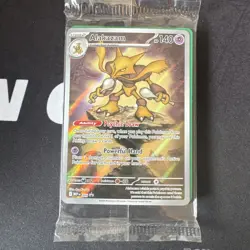 Alakazam #009 Mega Evolution Full Art Promo Pokemon Card (Sealed) - Image 1