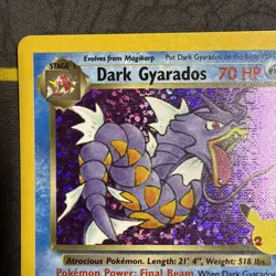Pokemon TCG Dark Gyarados Holo Rare Card 8/82 25th Anniversary Celebrations - Image 5