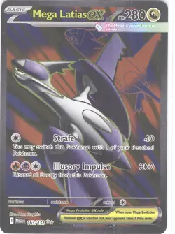 Mega Latias ex 163/132 Mega Evolution MEW Secret Rare Pokemon Card NM - Image 1