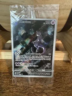 Pokemon TCG Batman Mewtwo 052 Scarlet & Violet 151 Promo Holo SEALED card - Image 1