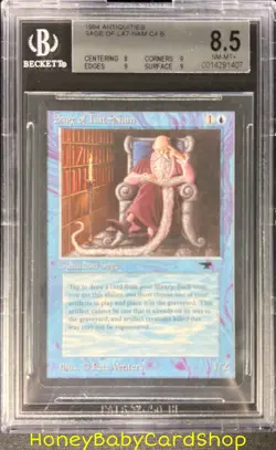 MTG Antiquities 1994 Sage of Lat-Nam BGS 8.5 NM/MT+ Old School 93/94 - Image 1