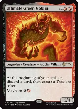 Ultimate Green Goblin - Play Promo Light Play, English Magic the Gathering MTG M - Image 1