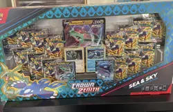 Pokemon TCG: Crown Zenith Sea and Sky Premium Collection Box 14 Packs NFS - Image 1