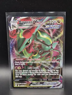 Pokemon Rayquaza VMAX 111/203 SWSH07 Evolving Skies Rapid Strike Ultra Rare Holo - Image 1