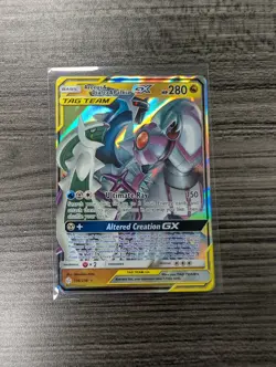 Pokemon TCG Arceus & Dialga & Palkia GX 156/236 Tag Team Cosmic Eclipse - Image 1