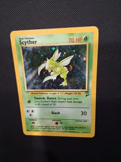 Pokemon TCG Scyther Holo Rare Base Set 2 - Image 2
