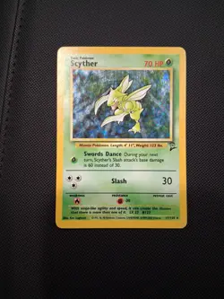 Pokemon TCG Scyther Holo Rare Base Set 2 - Image 3
