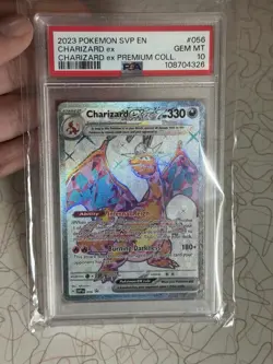 Pokemon Charizard ex 056 Scarlet & Violet Promo Holo Full Art EX PSA 10 2023 - Image 1
