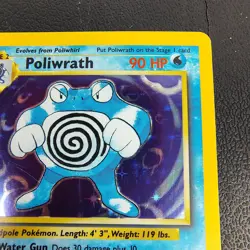 Poliwrath 013/102 Base Set Holo Unlimited Lp Vintage Pokemon - Image 3