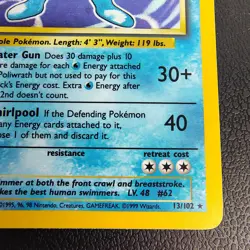 Poliwrath 013/102 Base Set Holo Unlimited Lp Vintage Pokemon - Image 4