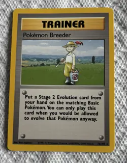 Pokemon Breeder 076/102 Base Set Regular - Image 1