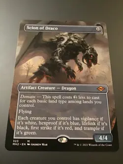 MTG Modern Horizons 2 #323 Scion of Draco Borderless NM - Image 1
