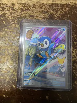 Pokemon Piplup #042 Promo First Partner Illustration Collection Series 1 RARE - Image 1