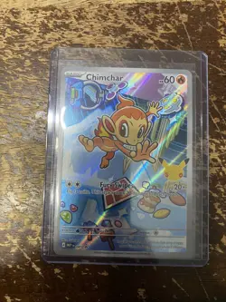 First Partner Illustration Chimchar Promo Full Art Holo 041 Pokemon TCG RARE HTF - Image 1