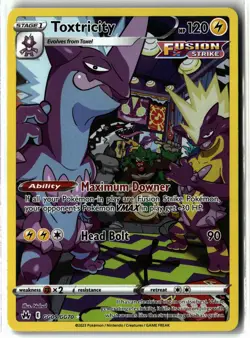 Toxtricity ⭐ GG09/GG70 Holo Crown Zenith Galarian Gallery Pokemon NM - Image 1