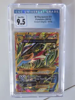 M Rayquaza EX Full Art Secret Rare Holo CGC 10 XY Ancient Origins 98/98 Pokemon - Image 1