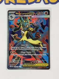 Mega Lucario EX 160/132 - Me01: Mega Evolution - Ultra Rare Holo - Pokemon TCG - Image 2