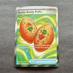 Pokemon Buddy-Buddy Poffin 167/132 Me01 Mega Evolution Holo Ultra Rare English - Image 1