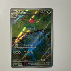 Pokemon TCG Ivysaur Illustration Rare Full Art Holo 167/165 SV151 100 HP - Image 1