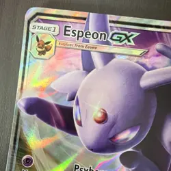 The Pokemon Company Espeon GX SM Base Set Ultra Rare Holo 61/149 200 HP 2017 - Image 2