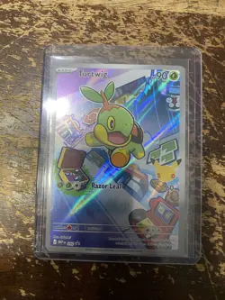 Pokemon TCG Turtwig 040 First Partner Illustration Black Star Promo NM RARE HTF - Image 1