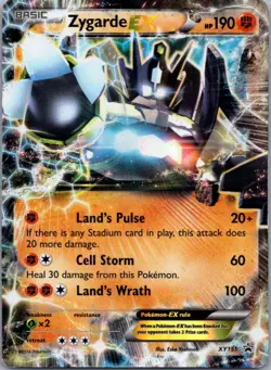 Zygarde EX (Shiny) XY151 Holo Promo XY Promo Pokemon Holo Moderately Played - Image 1