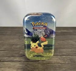 Pokemon TCG Mega Evolution Ascended Heros Tin - Factory Sealed - Pikachu & Tepig - Image 1