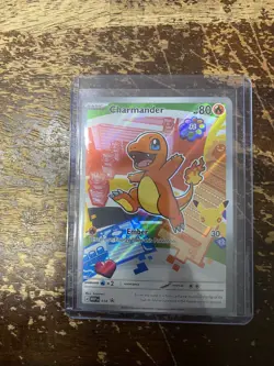 Charmander 038 Black Star Illustration Rare NM Holo First Partner Pokemon TCG - Image 1