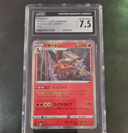 Charizard Pokemon TCG 010/071 Japanese Holo Rare S10b Pokemon GO CGC 7.5 HP 170 - Image 1