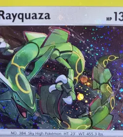 Pokemon Rayquaza Black Star Promo SWSH029 Holo Swirl Holo Bleed CGC 10 Gem Mint - Image 4