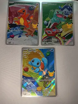 Pokemon TCG First Partner Illustration Collection Series 1 Kanto GEN 1 Starters - Image 1