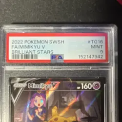 Pokemon Mimikyu V TG16/TG30 Brilliant Stars Trainer Gallery Full Art Holo PSA 9 - Image 2