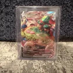 Pokemon TCG Snorlax VMAX 142/202 Sword & Shield Base Set - NM/LP - Image 1