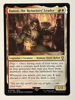 Banon, the Returners' Leader Commander: Final Fantasy Non-Foil Regular MTG - Image 1