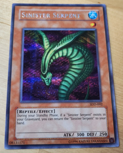 Yu-Gi-Oh! Sinister Serpent SDD-002 Unlimited Edition SECRET RARE Exactly as Seen - Image 1