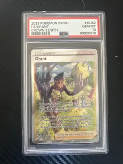 PSA 10 2023 Pokemon SWSH FA/Grant Crown Zenith #GG62 - Image 1