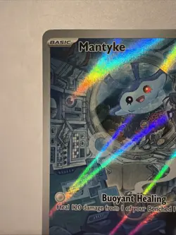 Pokemon TCG Mantyke 189/182 Sv04: Paradox Rift Illustration Rare - Image 4