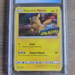 Pokemon Detective Pikachu SM170 Black Star Promo On The Case CGC 8.5 - Image 2