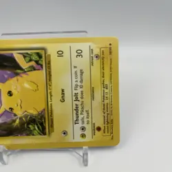 Pokemon Pikachu 40 HP Base Set Shadowless 1st Edition Common 58/102 Regular - Image 3