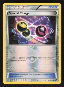 Pokemon TCG XY - Steam Siege Reverse Holo Special Charge #105/114 - Image 1