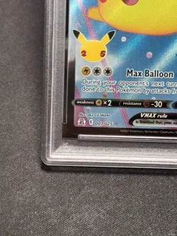 Pokemon 2021 Celebrations Flying Pikachu VMAX 007/025 Full Art Rare PSA 10 - Image 4