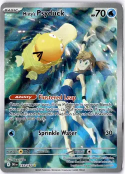 Pokemon Misty's Psyduck 193/182 SV10 Destined Rivals Rare Full Art Holo - Image 1