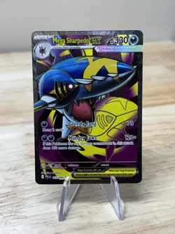 Mega Sharpedo ex 113/094 Me02: Phantasmal Flames Holo Ultra Rare Pokemon TCG - Image 1