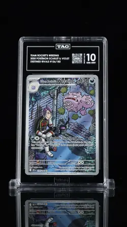 Team Rocket’s Weezing 126/182 - Destined Rivals Pokemon TAG Gem Mint 10 - Image 1